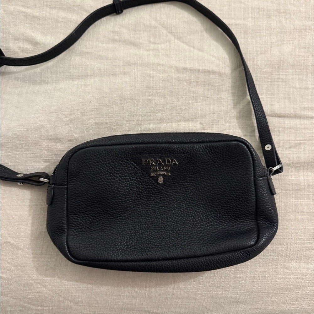 Prada Black Leather Crossbody